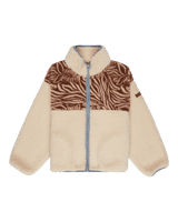 The Roxy Girls Girls For The Homies Zip Fleece Jacket in Parchment