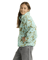 Girls Like Electricity Fleece Jacket in Oil Green