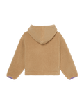 The Roxy Girls Girls Live In Winter Zip Fleece Jacket in Pebble