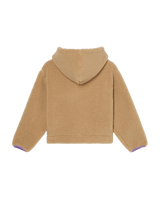The Roxy Girls Girls Live In Winter Zip Fleece Jacket in Pebble