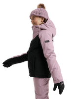 The Roxy Girls Girls Snowsylva Technical Jacket in True Black