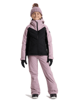 The Roxy Girls Girls Snowsylva Technical Jacket in True Black