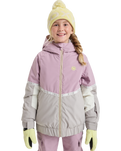 The Roxy Girls Girls Hekla Ice Technical Jacket in Discreet Mauve