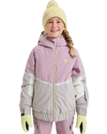 The Roxy Girls Girls Hekla Ice Technical Jacket in Discreet Mauve