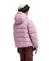 The Roxy Girls Girls Snowyhill Technical Puffer Jacket in Discreet Mauve