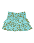 Girls Glow Mini Skirt in Oil Green