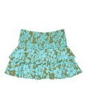 Girls Glow Mini Skirt in Oil Green