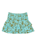 Girls Glow Mini Skirt in Oil Green