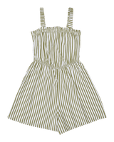 Girls Playa Baby Printed Playsuit in Oil Green