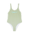 Girls Bico Active One Piece Swimsuit in Oil Green