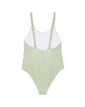 Girls Bico Active One Piece Swimsuit in Oil Green