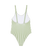 Girls Bico Active One Piece Swimsuit in Oil Green