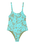 Girls Spirit One Piece Swimsuit in Oil Green