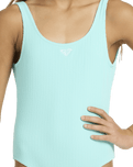 Girls Aruba One Piece Swimsuit in Aqua Splash