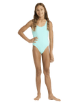 Girls Aruba One Piece Swimsuit in Aqua Splash