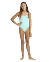 Girls Aruba One Piece Swimsuit in Aqua Splash