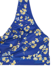 Girls Shadow Floral Bralette Bikini Set in Dazzling Blue Coastline Ditsy
