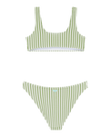Girls Bico Active Bralette Bikini Set in Oil Green
