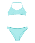 Girls Aruba Tri Bikini Set in Aqua Splash
