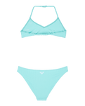 Girls Aruba Tri Bikini Set in Aqua Splash