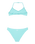 Girls Aruba Tri Bikini Set in Aqua Splash