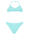 Girls Aruba Tri Bikini Set in Aqua Splash