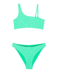 Girls Hippie Hour Assymetric Bikini Set in Katydid Hippe Hour