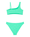 Girls Hippie Hour Assymetric Bikini Set in Katydid Hippe Hour