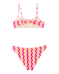 Girls Bold Waves Bralette Bikini Set in Payaya Bold Waves