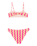 Girls Bold Waves Bralette Bikini Set in Payaya Bold Waves