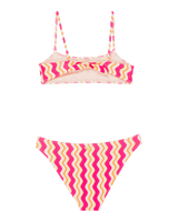 Girls Bold Waves Bralette Bikini Set in Payaya Bold Waves