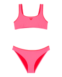 Girls Aruba Bralette Bikini Set in Sangria Sunset