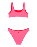 Girls Aruba Bralette Bikini Set in Sangria Sunset