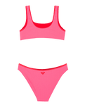 Girls Aruba Bralette Bikini Set in Sangria Sunset