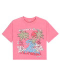 The Roxy Girls Girls Daisy T-Shirt in Pink Cosmos