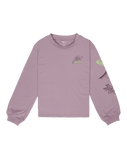 The Roxy Girls Girls Orchid Go Long Sleeve T-Shirt in Nirvana