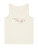 Girls Mia Vest in Coconut Milk