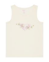 Girls Mia Vest in Coconut Milk