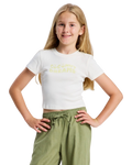 The Roxy Girls Girls Baby One More Time T-Shirt in Coconut Milk