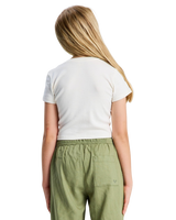 The Roxy Girls Girls Baby One More Time T-Shirt in Coconut Milk