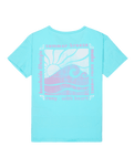 Girls Lily Night Vintage T-Shirt in Aqua Splash