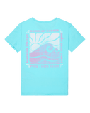 Girls Lily Night Vintage T-Shirt in Aqua Splash