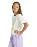The Roxy Girls Girls Daisyloose Beach T-Shirt in Coconut Milk