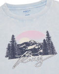 The Roxy Girls Girls Eve Oversized Washed T-Shirt in Cerulean