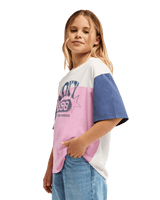 The Roxy Girls Girls Snow Starlight T-Shirt in Coconut Milk