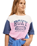 The Roxy Girls Girls Snow Starlight T-Shirt in Coconut Milk