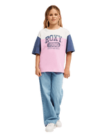 The Roxy Girls Girls Snow Starlight T-Shirt in Coconut Milk