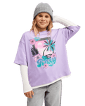 The Roxy Girls Girls Rain Falls Long Sleeve T-Shirt in Viola