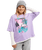 The Roxy Girls Girls Rain Falls Long Sleeve T-Shirt in Viola