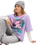The Roxy Girls Girls Rain Falls Long Sleeve T-Shirt in Viola